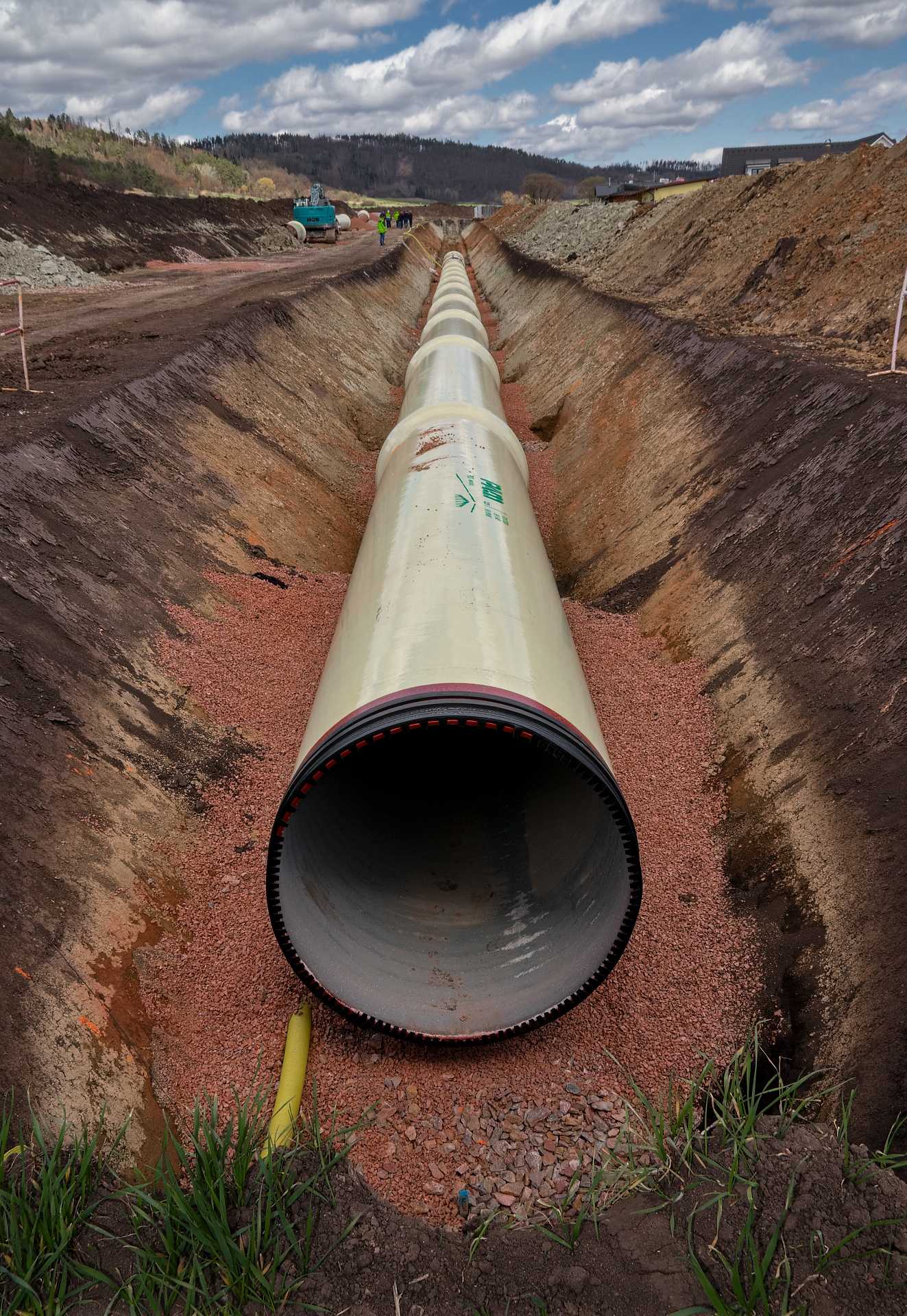 Obnova přivaděče Štěpánovice – Čebín HOBAS DN1400 